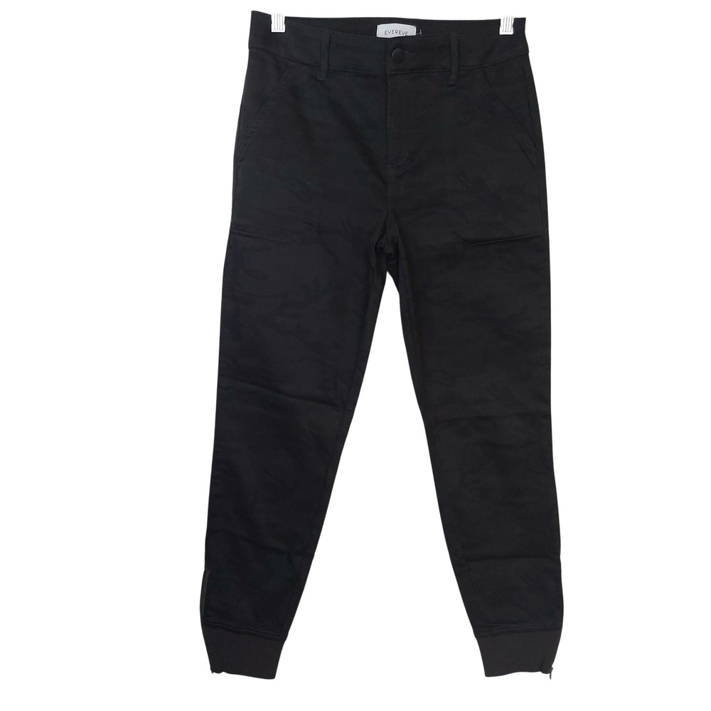 Evereve Level 99 Midnight Camo Utility Jogger Pants Ankle Zip Size 26